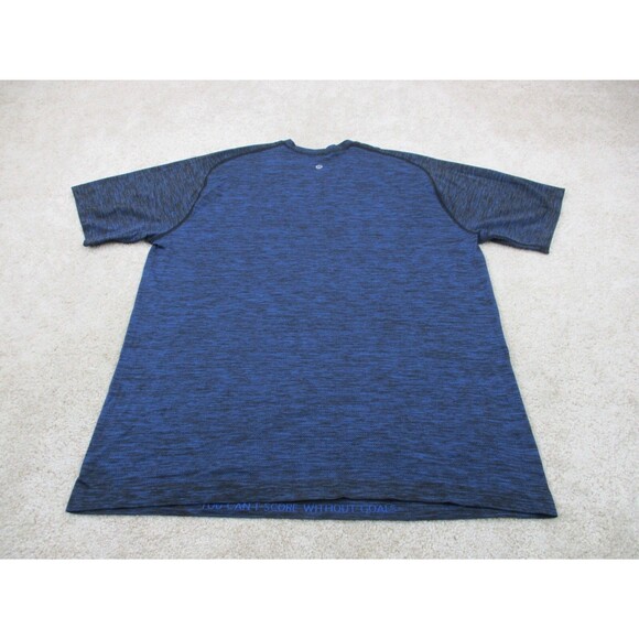 Lululemon Shirt Men Extra Large XL Blue Metal Vent Tech Athletic Short Sleeve - Picture 7 of 11